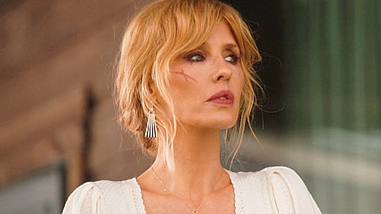 Beth Dutton (Kelly Reilly) breathes a sigh of relief in Yellowstone Season 5 Episode 14 "Life is a Promise" (2024), Paramount