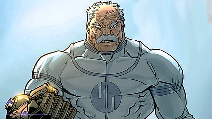 Conquest arrives to check in on Mark's progress towards conquering Earth in Invincible Vol. 1 #61 "Invincible War: Aftermath Conquest Part One" (2009), Image Comics. Words by Robert Kirkman, art by Ryan Ottley, Cliff Rathburn, and RUs Wooton.