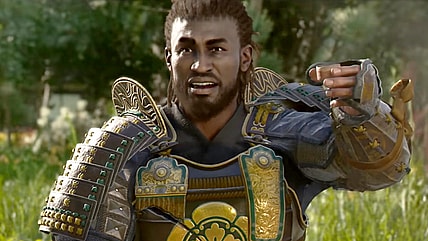 Yasuke (Tongayi Chirisa) offers a toast in Assassin's Creed Shadows (2025), Ubisoft