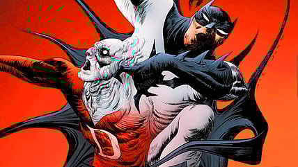 Deadman's attempted possession of Batman goes horribly awry on Jae Lee's variant cover to Knight Terrors: First Blood Vol. 1 #1 (2023), DC