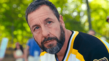 Happy (Adam Sandler) can't stop thinking about his past failures in Happy Gilmore 2 (2025), Netflix