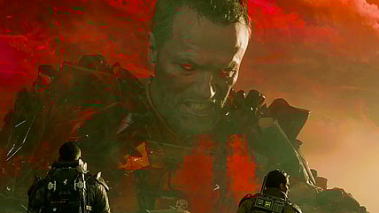 Mason (Milo Ventimiglia) leads his Spector One squadmates against a Cradle-induced hallucination of Harper (Michael Rooker) in Call of Duty: Black Ops 7 (2025), Activision Blizzard