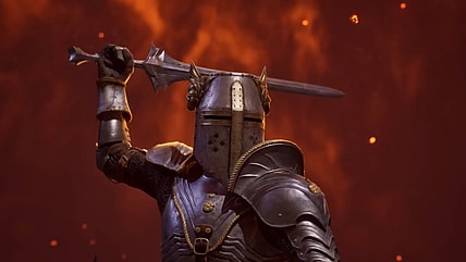 The Hero of Kvatch standing before the gates of Oblivion in The Elder Scrolls IV: Oblivion Remasterd (2025), Bethesda Softworks.