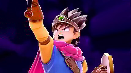 The Hero (Nobuyuki Hiyama) prepares to unleash his Ultimate Smash in Super Smash Bros. Ultimate (2018), Nintendo