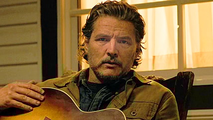 Joel (Pedro Pascal) prepares to have a rough talk with Ellie (Bella Ramsey) in The Last of Us Season 2 Episode 1 "Future Days" (2025), HBO