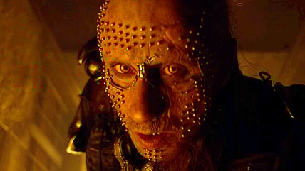 Krem of the Yellow Hills (Matthias Schoenaerts) leans in for a kill in Supergirl (2026), DC Studios