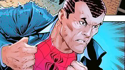 Norman Osborn readies himself for a go as the titular hero in Amazing Spider-Man Vol. 7 #15 (2025), Marvel Comics. Words by Joe Kelly, art by Ed McGuinness, Todd Nauck, Mark Farmer, Wade von Grawbadger, Marcio Menyz, and Erick Arciniega.