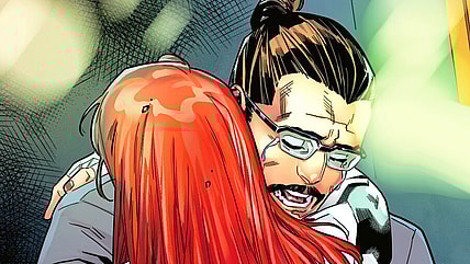 Paul breaks down after believing MJ to have been killed during the Venom War in All-New Venom Vol. 1 #6 (2025), Marvel Comics. Words by Al Ewing, art by Carlos Gómez, Frank D'armata, and Clayton Cowles.