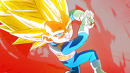 Super Saiyan 3 Vegeta (Ryo Horikawa) prepares to unleash a Galic Gun in Dragon Ball Daima Episode 12 "True Strength" (2024), Toei Animation