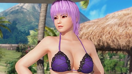Ayane (Wakana Yamazaki) is ready to hit the beach in Dead or Alive Xtreme 3 Scarlet (2016), Koei Tecmo