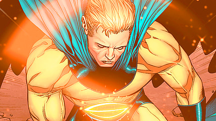The Sentry returns once more in New Avengers Vol. 1 #10 "The Sentry: Conclusion" (2005), Marvel Comics. Words by Brian Michael Bendis, art by Steve McNiven, Mark Morales, John Dell, Morry Hollowell, Laura Martin, Richard Starkings, and Albert Deschense.