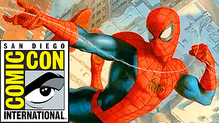 Peter Parker patrols his friendly neighborhood via Card #004, Magic: The Gathering - Marvel's Spider-Man (2025), Wizards of the Coast. Art by Paolo Rivera.