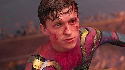 Peter Parker (Tom Holland) asks Doctor Strange (Benedict Cumberbatch) to make everyone forget who he is in Spider-Man: No Way Home (2021), Marvel Entertainment