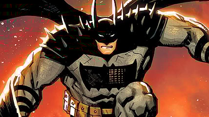 Batman prepares to storm Ark M on Yanick Paquette's variant cover to Absolute Batman Vol. 1 #8 "Absolute Zero" (2025), DC