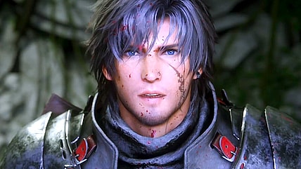 Clive Rosfield (Yuma Uchida/Ben Starr) witnesses the power of Cidolfus Telamon (Hiroshi Shirokuma/Ralph Ineson) in Final Fantasy XVI (2023), Square Enix