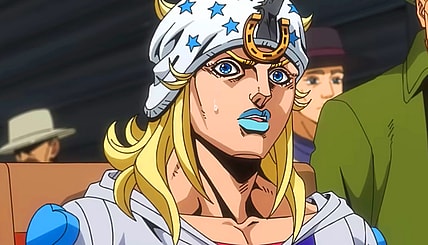 Johnny Joestar (Shogo Sakata) steels himself to join the titular race in JoJo Bizarre Adventure Part 7: Steel Ball Run (2026), David Productions