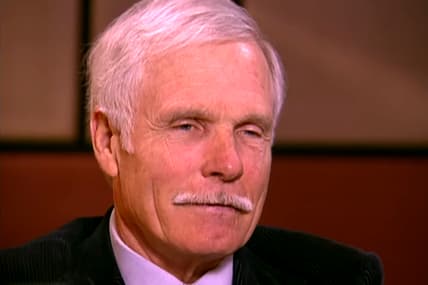 Ted Turner Talks with Chris Wallace about his position at AOL Time Warner in 2003 on 60 Minutes Overtime via the 60 Minutes Archive on YouTube