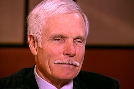 Ted Turner discusses AOL Time Warner position with Chris Wallace (2003)