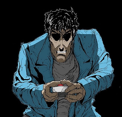 Man vs Rock Colored Page