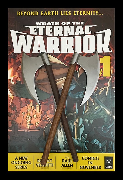 Wrath of the Eternal Warrior Cusotmized Battle Axes