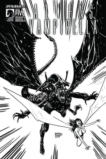 Aliens / Vampirella #5 Cover