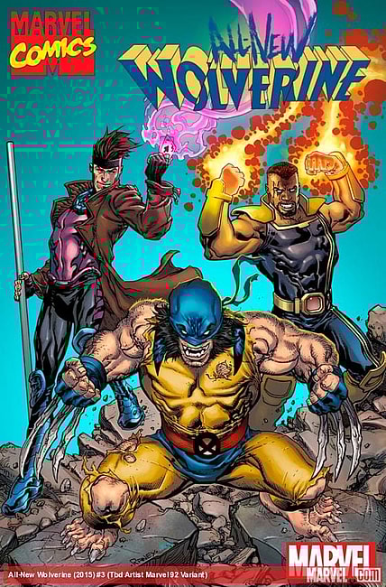 Wolverine 90s Variant Cover by Tom Raney