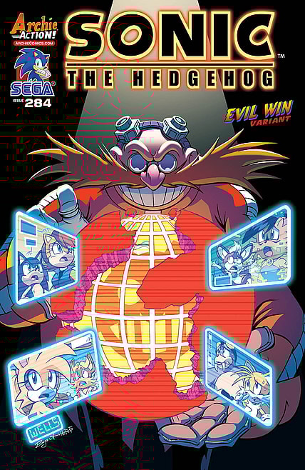 Sonice the Hedgehog #284 Cover