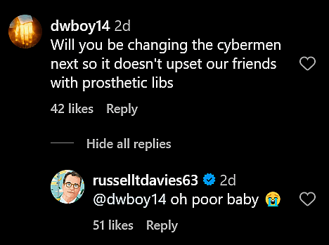 Russell T Davies via Instagram