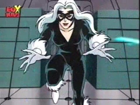Black Cat animated Spider-Man
