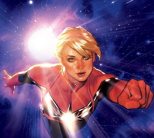 Captain Marvel #1 Variant Cover by Adam Hughes