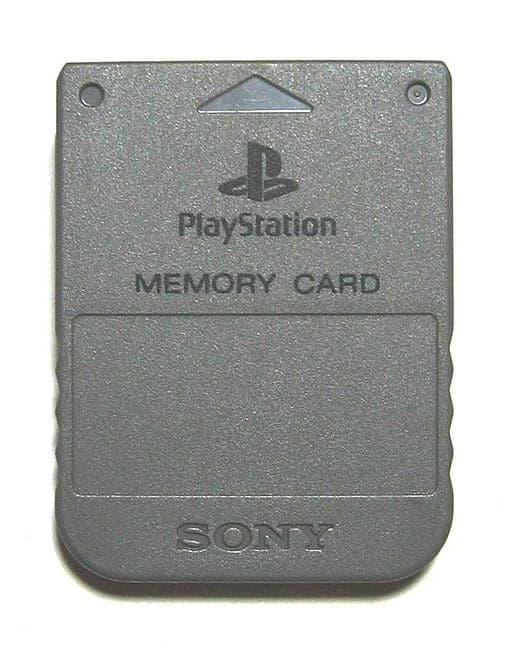 Sony's portable Memory Card for the original PlayStation. Via Wikipedia