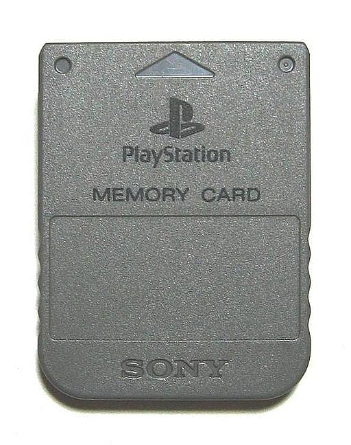 Sony's portable Memory Card for the original PlayStation. Via Wikipedia