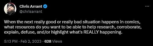 Chris Arrant weighs in on the departure of Newsarama co-founder Mike Doran