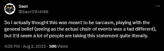 @Saor17614198 questions the responses from Netflix's 'The Witcher' writer Javier Grillo-Marxuach