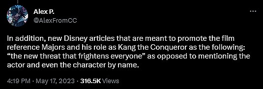 Alex Perez alleges a forthcoming update from Marvel regarding Jonathan Majors