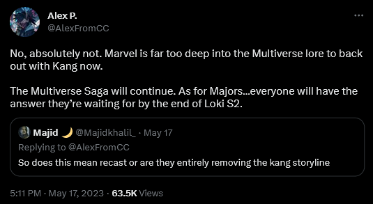Alex Perez alleges a forthcoming update from Marvel regarding Jonathan Majors