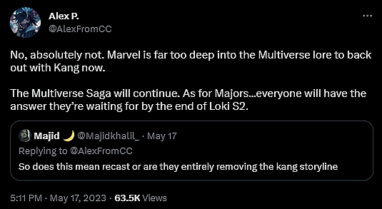 Alex Perez alleges a forthcoming update from Marvel regarding Jonathan Majors