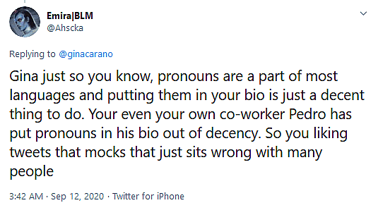 The Mandalorian Star Gina Carano Accused of Transphobia for Refusal to List Pronouns in Twitter Bio