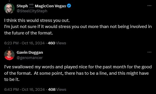 Commander format rules committee founder Gavin Duggan weighs in on the current situation involving the 'Magic: The Gathering' play style and Wizards of the Coast.
