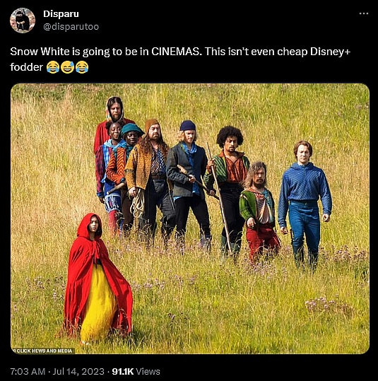 @Disparu weighs in on the leaked set photos from 'Snow White and the Seven Dwarfs'