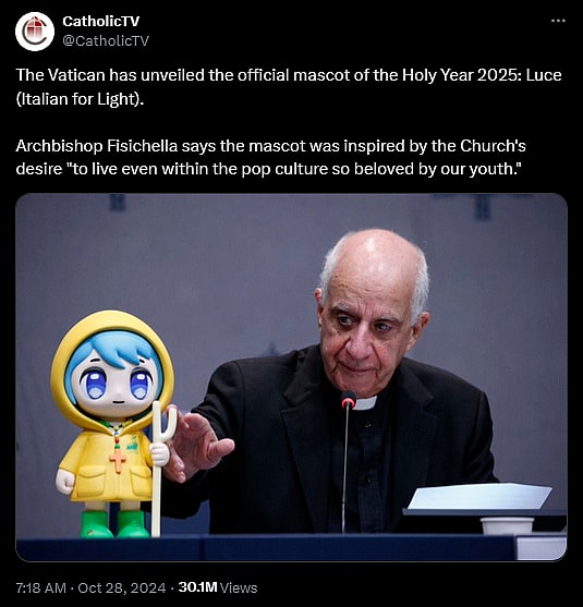 Twitter users weigh in on the Catholic Church's creation of Luce.