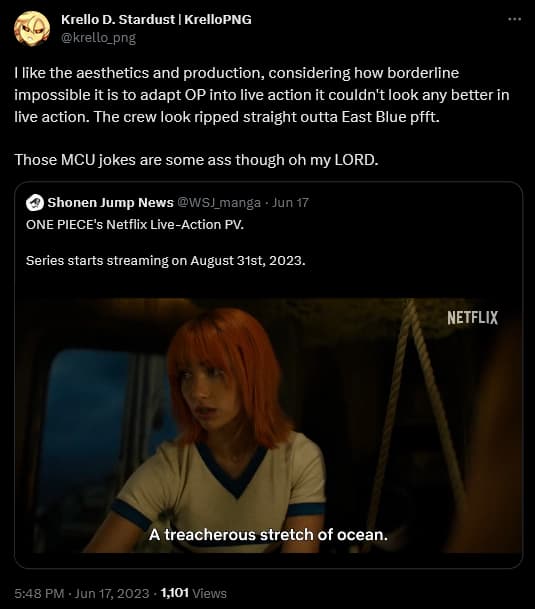 @Krello_png weighs in on the first trailer for Netflix's 'One Piece'
