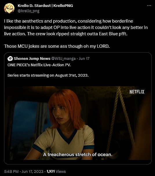@Krello_png weighs in on the first trailer for Netflix's 'One Piece'