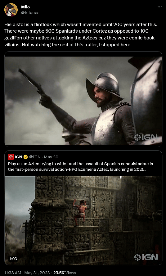 @fefquest weighs in on Ecumene Aztec