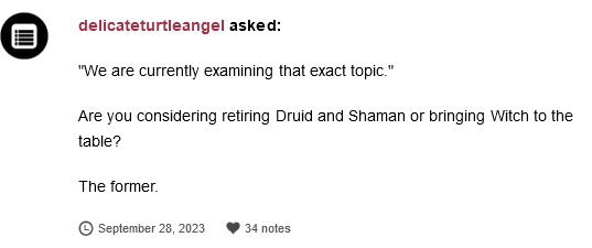 'Magic: The Gathering' head designer Mark Rosewater weighs in on Wizards of the Coast's plans for the terms "witch", "druid", and "shaman".