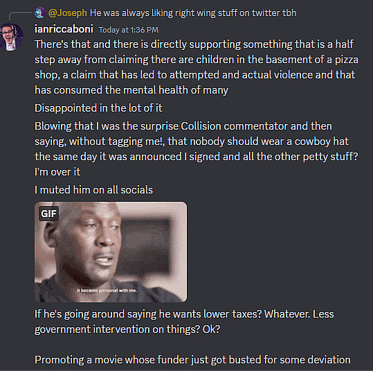 Ian Riccaboni Discord