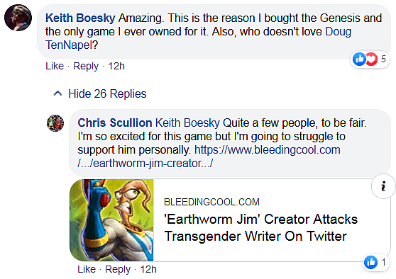 Keith comment Chris reply