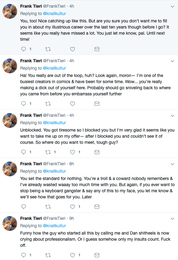 'Harley Quinn' Writer Frank Tieri Insults and Threatens Critic and Fan Following Criticism of 'Female Furies' Cover