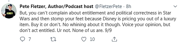 Around the Galaxy Podcast Cancels Episode Featuring Fandom Menace Member Drunk3P0 After Backlash - Fletzer Tweet 9/9