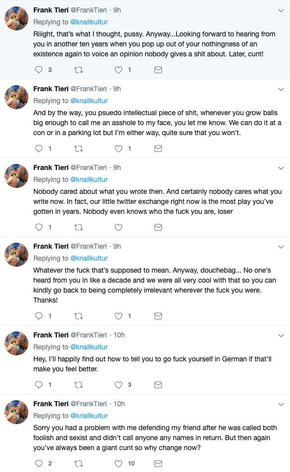 'Harley Quinn' Writer Frank Tieri Insults and Threatens Critic and Fan Following Criticism of 'Female Furies' Cover